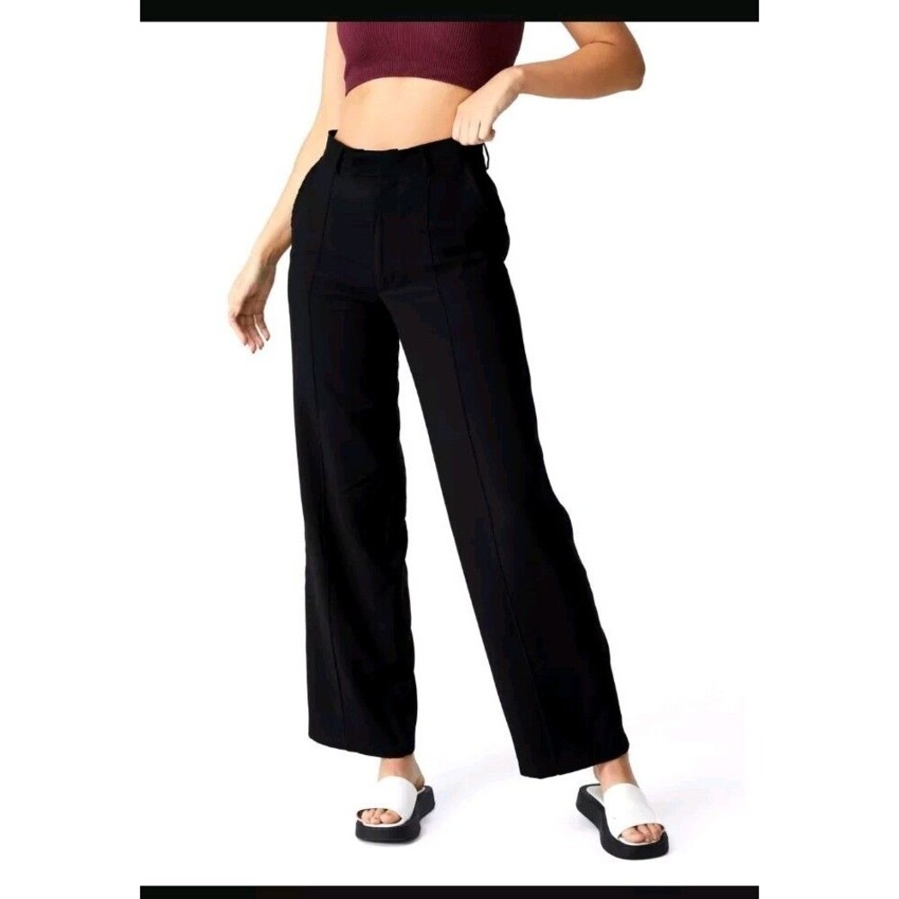 Cotton On Women’s Darcy Soft Tailored Pants Sz 6 Black Dress Slacks Minimalist